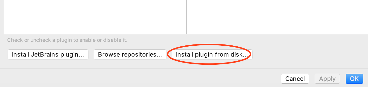 插件安装方式选择为Install plugin from disk