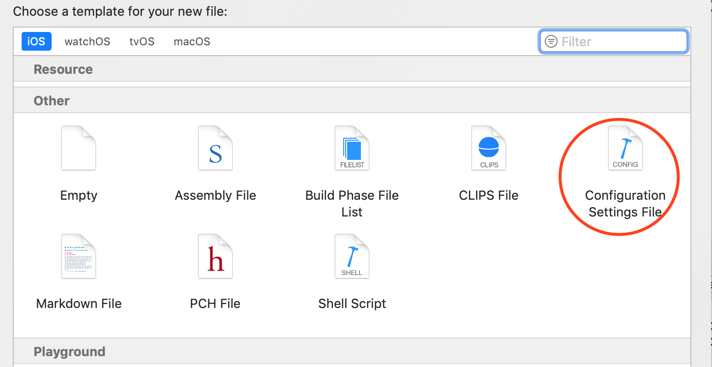 New Configuration Settings File